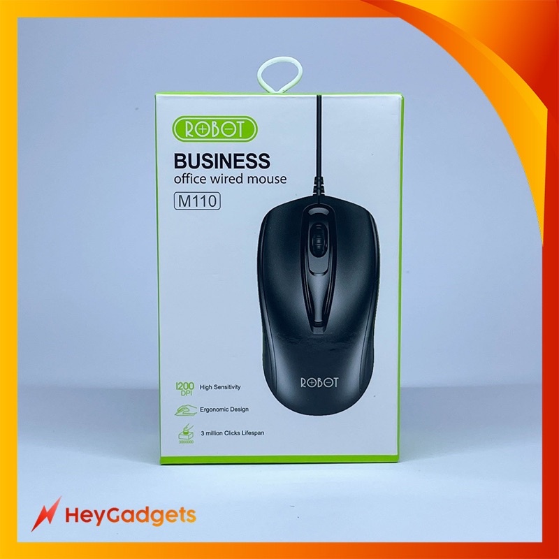 robot business office wired mouse M110