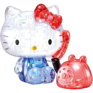 SANRIO จิ๊กซอว์ 3 มิติรูปทรง Hello Kitty ญี่ปุ่นของแท้คริสตัลของแท้