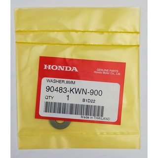 90483-KWN-900 แหวนรอง, 8 มม. Honda แท้ศูนย์