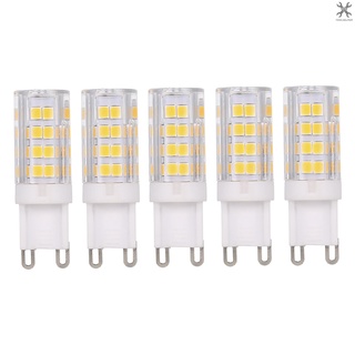 [T&amp;H] Tomshine หลอดไฟฮาโลเจน AC220-240V 5W LED 45W 400LM G9 สีขาวอบอุ่น แบบเปลี่ยน สําหรับห้องนอน ห้องนั่งเล่น 5 แพ็ค