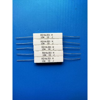 R กระเบื้อง ตัวต้านทาน 10 W  1 Ohm (แพ็ค 5 ตัว)