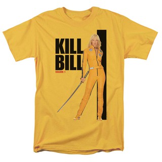เสื้อยืดลายกราฟฟิก Kill Bill สีเหลืองสําหรับผู้ชาย