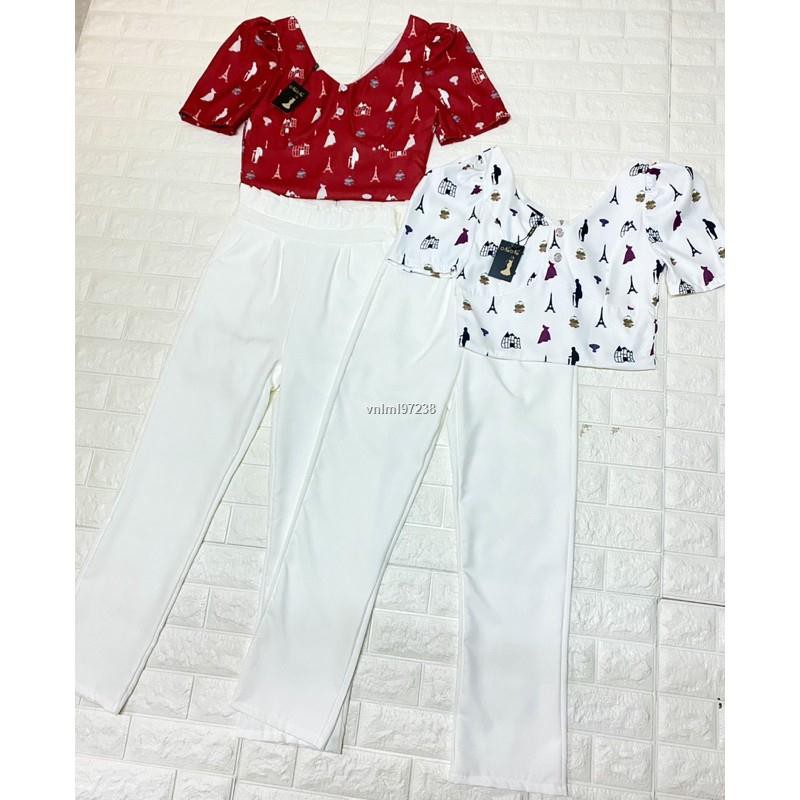 ราคาขายส่ง◘✆№ชุดเข้าเซทผู้หญิง ชุดเซต 2 ชิ้น เสื้อแขนสั้น+กางเกงขายาว  มีกระเป๋าข้าง งานป้าย Nana - Vnlml97238 - Thaipick