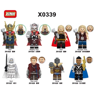 X0339 XH1923 ฟิกเกอร์ตัวต่อ Marvel Thor Love and Thunder Jane Foster Valkyrie Gol the Godslayer ขนาดเล็ก ของขวัญวันเกิด สําหรับเด็ก