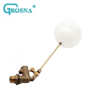 GROSNA ลูกลอยแท้งค์น้ำ ก้านทองเหลือง ขนาด 3/4 รุ่น GRFV102-1 สีขาว