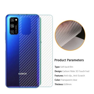 （2pcs）Infinix Hot 10 9 8 7 Play Infinix Note 8 7 Lite Carbon Fiber Protective Back Film for Infinix S5 Pro / Infinix Smart 5 Note 7Lite Back Sticker