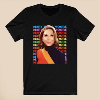 คอลูกเรือเสื้อยืด คอกลม พิมพ์ลาย The Mary Tyler Moore สีดํา สําหรับผู้ชายS-5XL