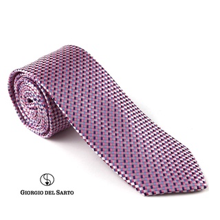 Giorgio Del Sarto Necktie Pink Fabric Texture เนคไทสีชมพูมีเท็กเจอร์