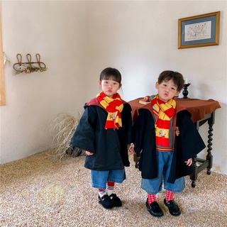 [Harry Potter Magic Costume] เสื้อกันหนาว ผ้าพันคอ ชุดคอสเพลย์ พ่อมด สําหรับเด็ก