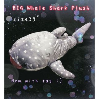 Big Whale shark plush🐋 ปลาจุด ตุ๊กตาปลาตัวใหญ่ 🌊ฉลามวาฬ ตุ๊กตาฉลาม