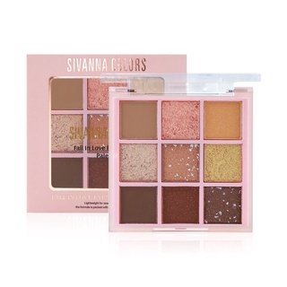 Sivanna Fall In Love Eyeshadow Palette #HF631 : ซิวานน่า อายแชโดว์ ฟอล อิน เลิฟ x 1 ชิ้น beautybakery