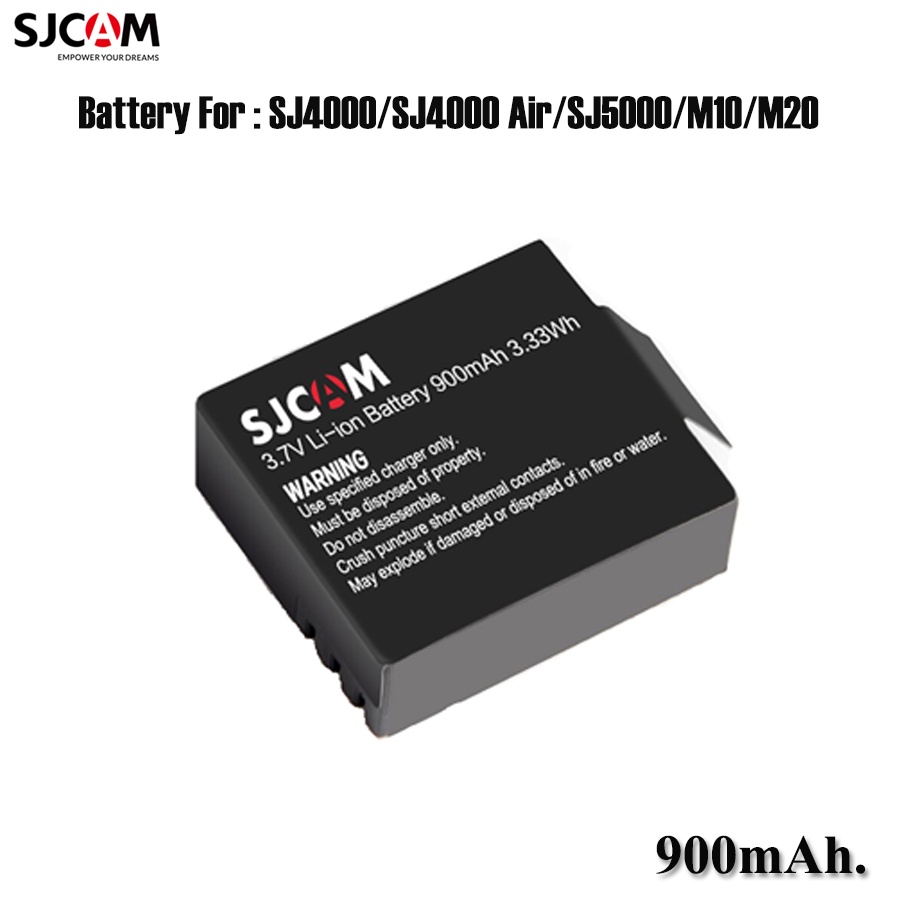 แบต SJ CAM แท้ พร้อมแท่นชาร์จ Dual Charger สำหรับ SJ CAM รุ่น SJ4000 / SJ4000 Air/SJ 5000 /Action Cam