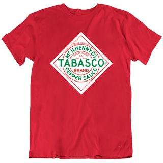 ใหม่ เสื้อยืดลําลอง แขนสั้น พิมพ์ลายการ์ตูนมะเขือเทศ Tabasco Sauce Chili Pepper เหมาะกับของขวัญS-5XL