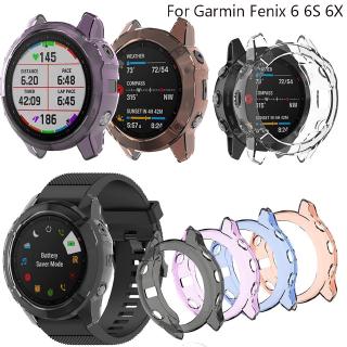 เคสใสแบบนิ่มสำหรับเคสซิลิโคนนาฬิกาข้อมือสําหรับ Garmin Fenix 6 X / 6 Xpro / Fenix 6s / 6spro / Fenix 6 / 6 Pro