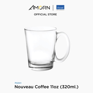 AMORN - (Ocean) P02041 Nouveau Coffee [1กล่อง(6ใบ)] - แก้วมัค แก้วโอเชี่ยนกลาส  Mug 11 oz. ( 320 ml.)