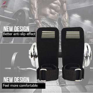 Weight Lifting Hand Grips Workout Pads With Built in Adjustable Wrist Support Wraps for Power Lifting Pu