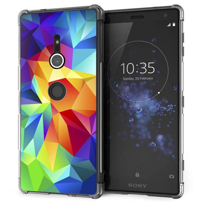 เคส สำหรับ Sony Xperia XZ2 Polygon Series Anti-Shock Protection TPU Case [PG003]