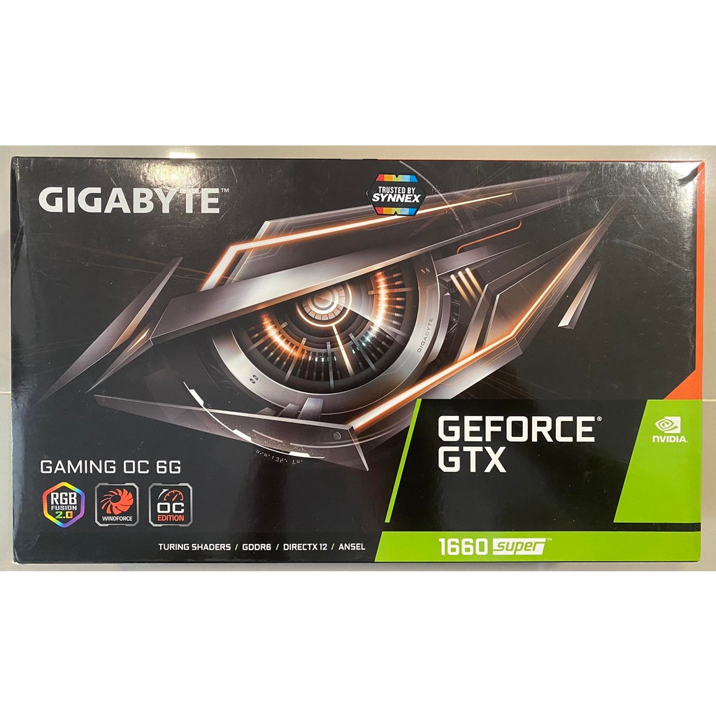 VGA (การ์ดแสดงผล) GIGABYTE GEFORCE GTX1660 SUPER GAMING OC 6G มีกล่อง สภาพดี ไม่มีตำหนิ ประกัน12/2023