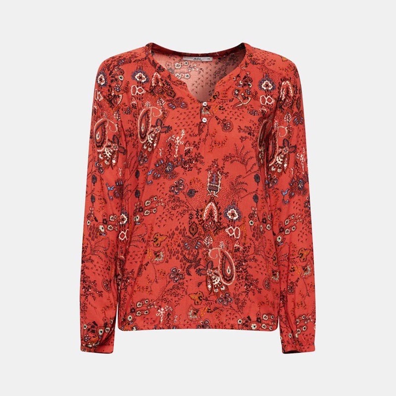 ESPRIT เสื้อแขนยาวพื้นลาย ผู้หญิง❤️