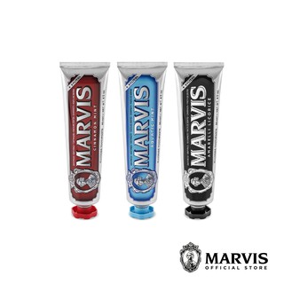 Marvis ยาสีฟันมาร์วิสแพ็ค 3 ซินนามอน อควาติคมินต์ แอมมาเรียลลิ ลิโคริช / Marvis 3X Pack