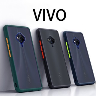 เคสขอบสี เคส Vivo Y11 Y12 Y17 Y15 2020 Y30 Y50 Y91 Y91i Y91c Y93 Y95 V19 S1 เคสวีโว่ เคสกันกระแทก case เคสมือถือ