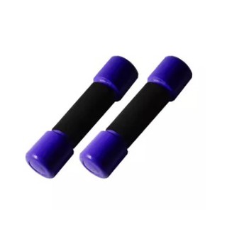 ดัมเบล ที่ยกน้ำหนัก 5 LB (2.5 kg) หุ้มพลาสติก ดรัมเบล - สีม่วง 1 คู่ / Pair of Dumbbell 5 LB (2.5 kg) - Purple