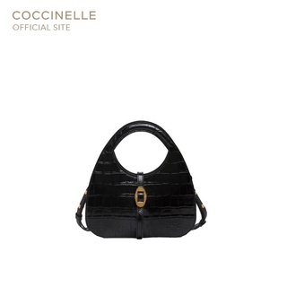 COCCINELLE COSIMA CRO.SH.S Handbag 580101 NOIR กระเป๋าถือผู้หญิง