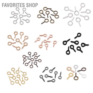 Favorites Shop หมุดสกรู หลากสี สําหรับทําเครื่องประดับ 200 ชิ้น