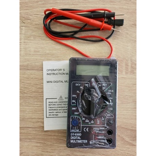 เครื่องมิเตอร์วัดค่าโวลต์โอห์ม dt - 830 b lcd ac/dc 750/1000 v ของแท้ ส่งด่วน ส่งไว