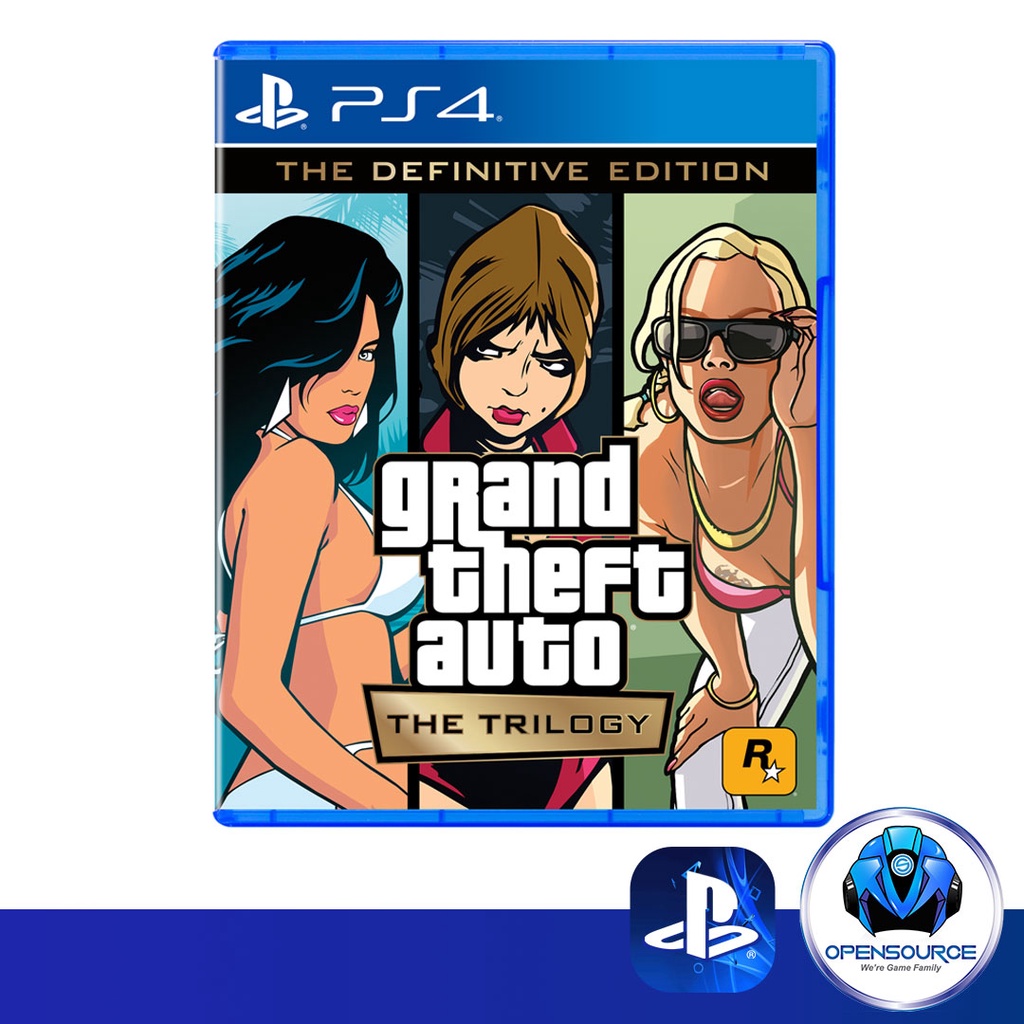 [พร้อมส่ง]Playstation: GTA The Trilogy Grand Theft Auto Definitive Edition (ASIA ENG) แผ่นเกมสำหรับ PS4 & PS5