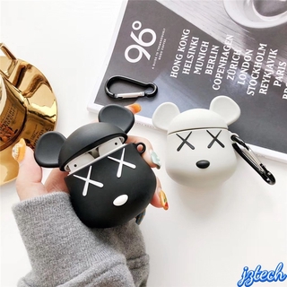 เคสหูฟังบลูทูธไร้สาย ซิลิโคนนิ่ม กันกระแทก ลาย Bearbrick สําหรับ airpods gen 2