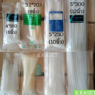 เคเบิลทาย เคเบิ้ลไทร์ สายรัดไฟ กิ้ฟรัดสาย CABLE TIES 100 PCS