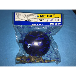 วาล์วลูกลอยแทงค์น้ำ ME GA  MG881V(TR107L) ลูกลอยพลาสติก สามารถปรับระดับน้ำตามที่ต้องการได้ ขนาด ¾” อย่างดี