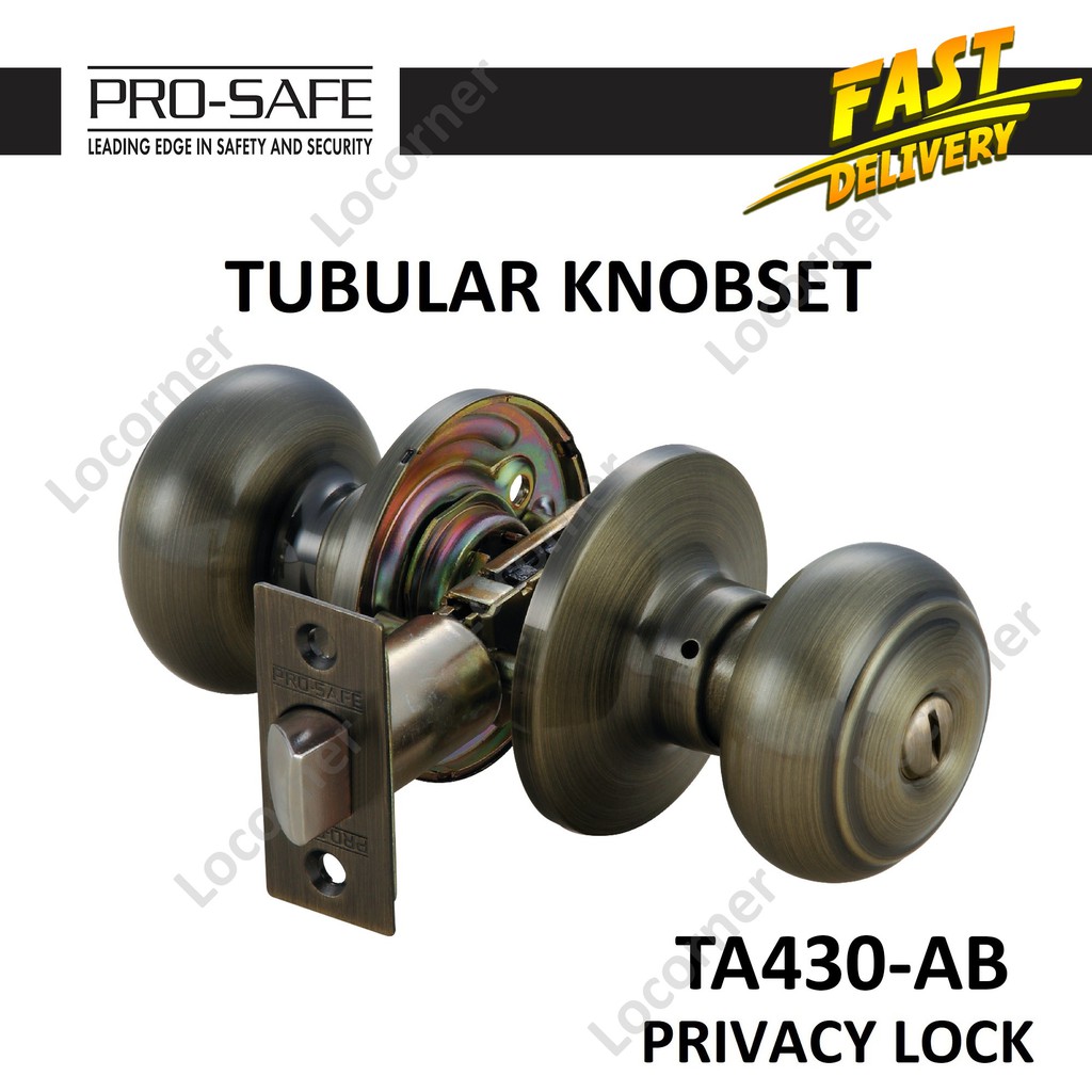 PRO-SAFE Tubular Knobset TA Series TA400- SS/PVD/AB/AC ล็อคคุณภาพสูง