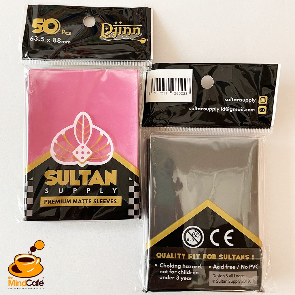[The Mind Cafe] Pink Sulltan Djinn Premium Matte Card Sleeves - 63.5x88mm (50 ชิ้น)