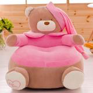 เก้าอี้เด็ก / เบาะนั่งเด็กหมีน้อย สีชมพู นุ่มนิ่ม น่ารัก แสนสบาย Baby - Kid cushion seat sofa