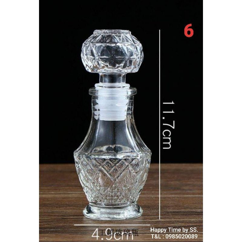 ขวดแก้วไวน์ใส ใส่น้ำอบ น้ำหอม ขนาดบรรจุ 50 ml. ราคา ถูกที่สุด ดีลบีเคเค แกลเลอรีภาพที่ 6