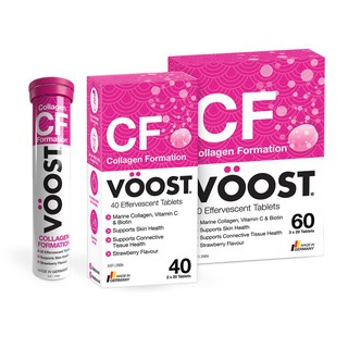 VOOST เม็ดฟู่ Collagen Formation ,Marine Collagen with Vitamin C and Biotin 20 / 60 Tablets สินค้านำเข้า ของแท้100%