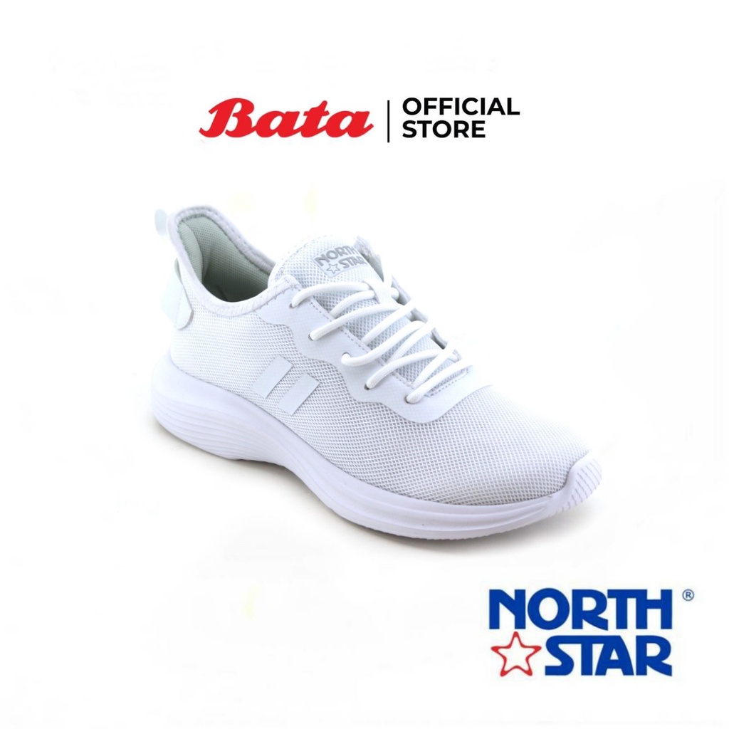 Bata (Online Exclusive) บาจา ยี่ห้อ North Star รองเท้าผ้าใบสนีคเกอร์ แบบผูกเชือก สวมใส่ง่าย สำหรับผู้หญิง รุ่น Lavende สีขาว 5801006