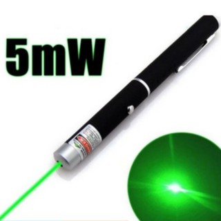 เลเซอร์พ้อยเตอร์ 5MW Green Laser Pointer แสงสีเขียว