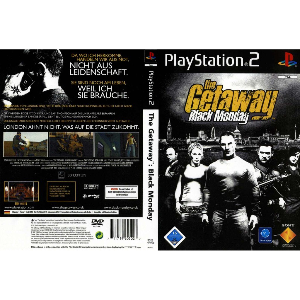 เกมส์ Getaway The Black Monday (PS2) สำหรับเครื่องที่แปลงระบบแล้วเท่านั้น