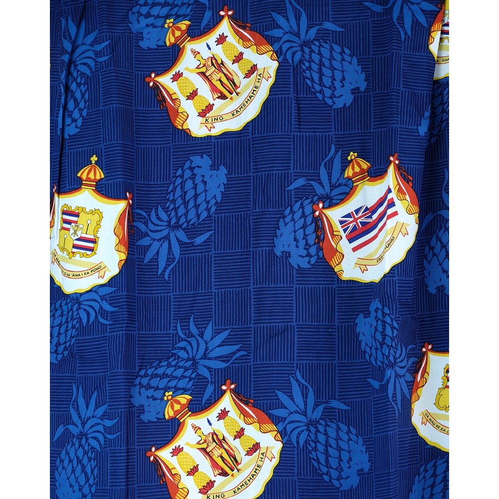 เสื้อฮาวาย TWO PALMS HAWAII SHIRT Crest Navy #2