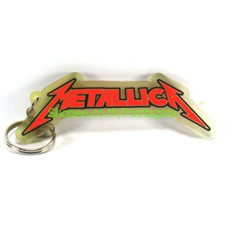 METALLICA เมทัลลิกา พวงกุญแจ  ปั๊มนูน วงร็อค kc36 ส่งไว