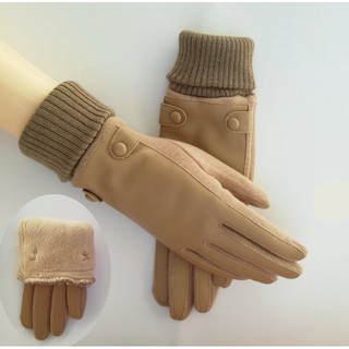 ʕ ᵔᴥᵔ ʔ Simpleday.bkk Lady glove ถุงมือหนังทัชกรีน