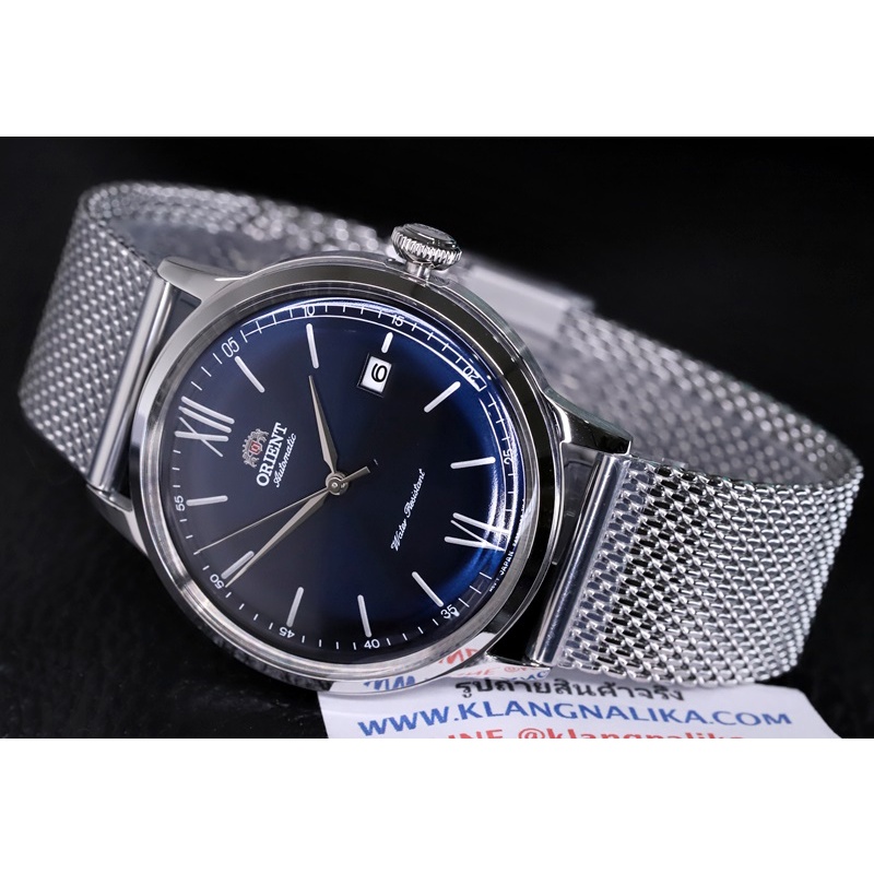 (แถมกล่องแบบพกพา) นาฬิกา Orient Bambino Classic Automatic รุ่น RA-AC0019L