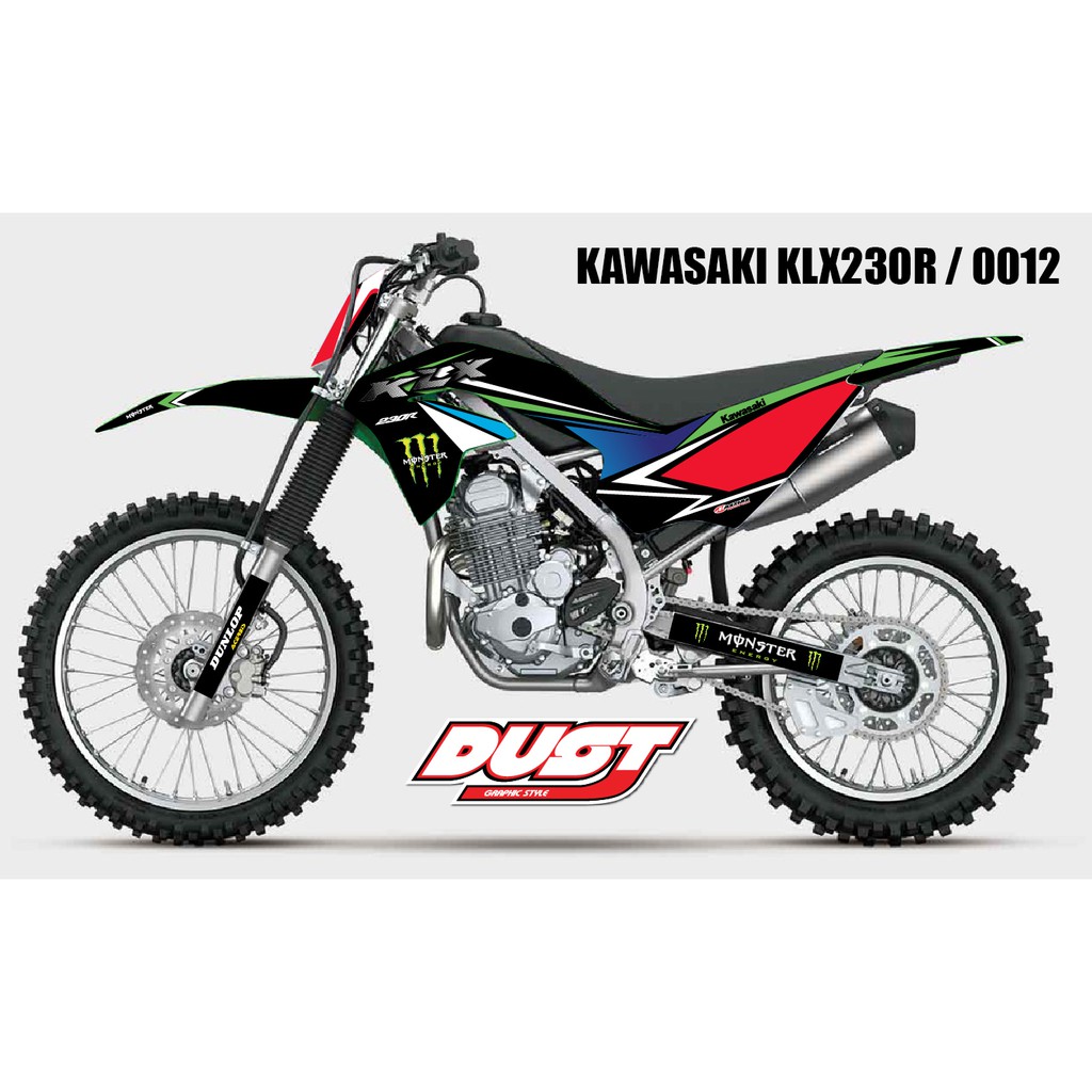 สติ๊กเกอร์ KLX 230R KAWASAKIทั้งคัน Graphic kit สติ๊กเกอร์เคลือบเงา สุดคุ้ม