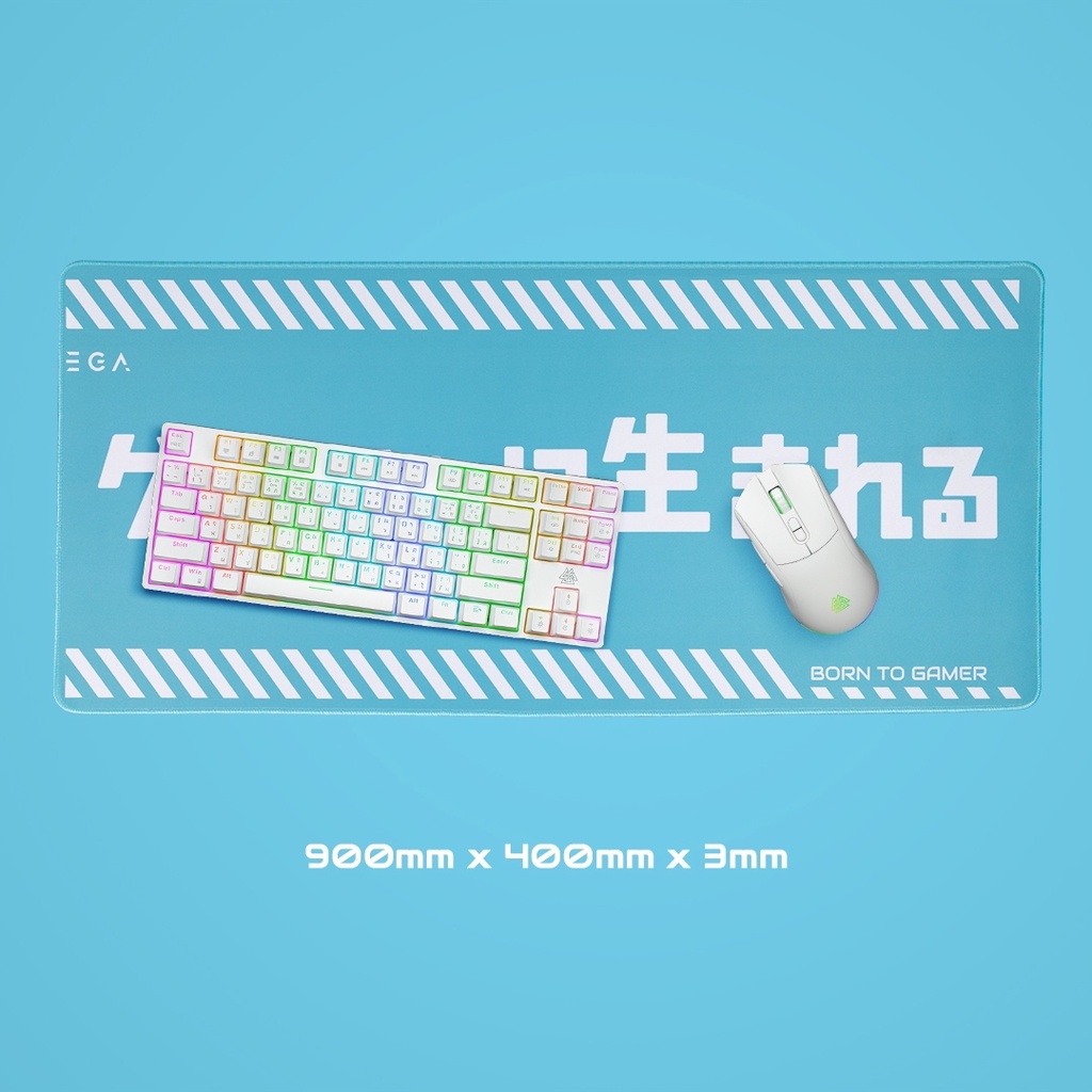 EGA TYPE MP6 แผ่นรองเมาส์ Mouse PAD  แผ่นรองเมาส์ขนาดใหญ่ ไซส์  XXL มีให้เลือก 3 สี พื้นผิวออกแบบให้เหมาะกับการเล่นเกม