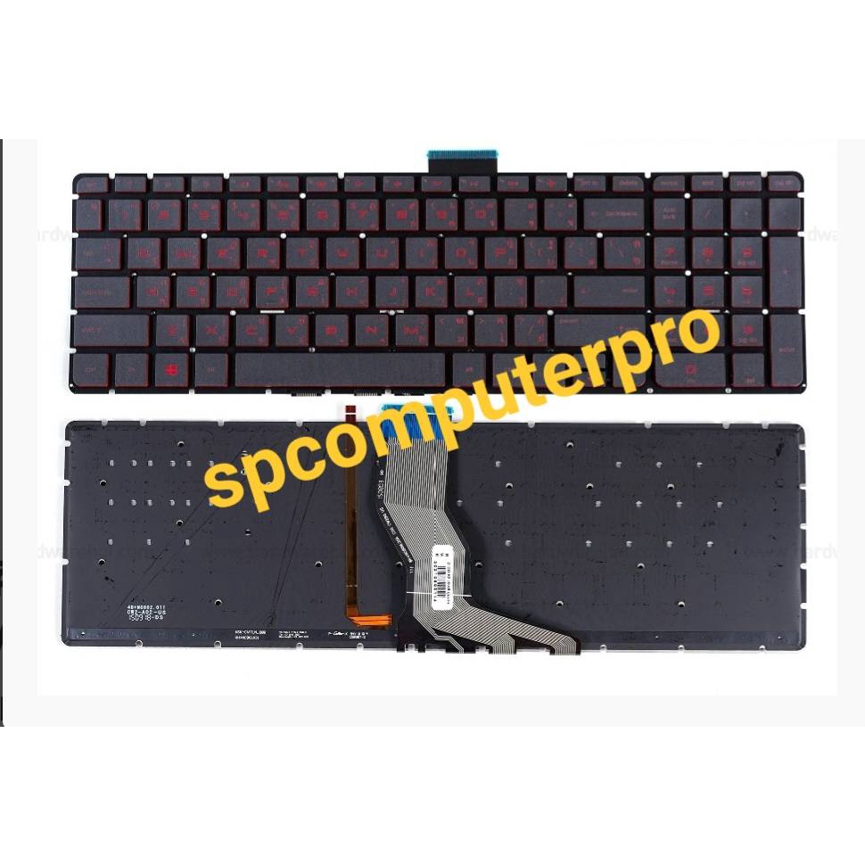 HP KEYBOARD คีบอร์ดโน๊ตบุ๊ค HP OMEN GAMING 15-AX