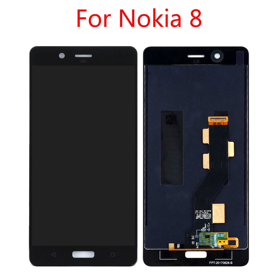 สําหรับ Nokia 8 หน้าจอ LCD Glass Digitizer Touch Monitor สําหรับ TA-1004-1052-1012