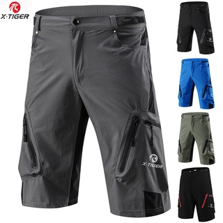 X-TIGER - Cycling Mens Shorts ระบายอากาศ กีฬากลางแจ้ง วิ่ง การตกปลา กางเกงขาสั้นปีนเขา